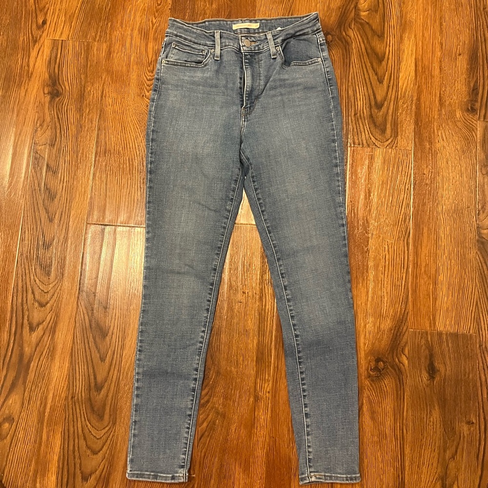 Levi’s 721 Blue High-rise Skinny Jeans